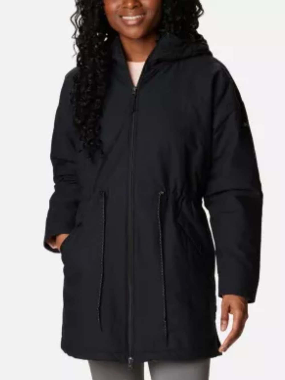 Columbia Women's Black Hooded Puffer Coat